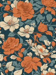 Vintage Pastel Floral Artwork