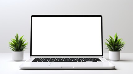 computer or laptop mockup on desk