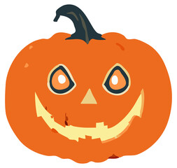 Halloween Pumpkin Head 
Sticker