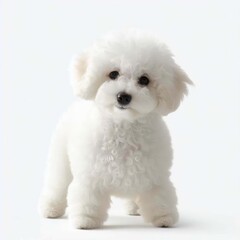 Obraz premium Bichon Frise Puppy's Pure Delight, Generative AI