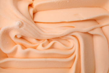 Texture of yummy ice cream as background, top view