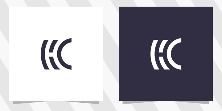 letter hc ch logo design