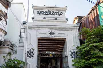 Surabaya, Indonesia - 09.02.023: Sunan Ampel, a popular religious tourism area in, entrance gate in...