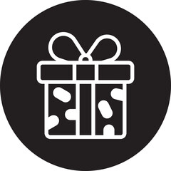 gift box glyph icon