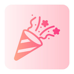 party popper gradient icon