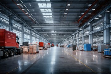 Efficient worldwide logistics, automated warehousing & smart shipping solutions, empowering the economy with cyberspace logistics, optimize performance with automation, cargo, Generative AI.