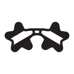 fun glasses glyph icon