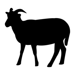 Animal vector silhouette , clip art, and symbol. Shilhouette of animal concept and simple design