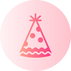 party hat gradient icon