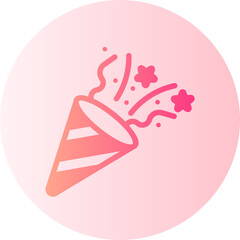 party popper gradient icon