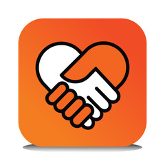 Business icon set, vector, clip art, and symbol. Icon set  business concept with a square shape.