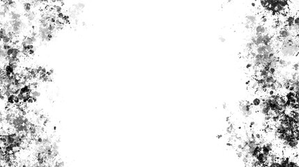 Black paint stains with transparent background. Splash background with drops and stains.