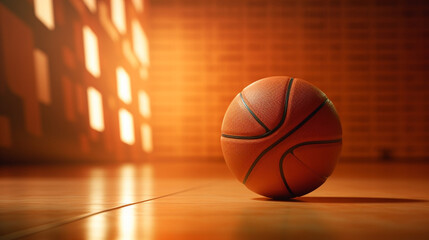Basketball basket court team game ball sports wood floor orange