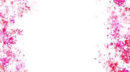 Pink paint stains with transparent background. Splash background with drops and stains.
