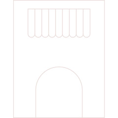 카페 거리의 카페 건물들
