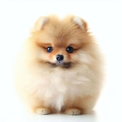 Captivating Pomeranian Puppyhood, Generative AI
