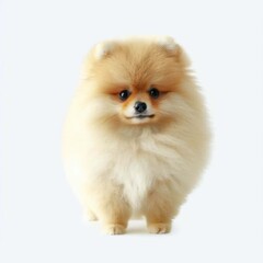 Beautiful Baby Pomeranian Portrait, Generative AI