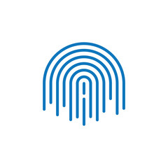 Fingerprint logo icon