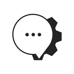 Gear logo template Isolated. Brand Identity. Icon Abstract Vector graphic