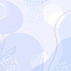 Fototapeta na wymiar Flat design abstract, minimal, doodle, floral, fluid background