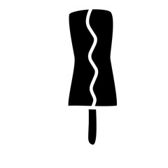 ice cream silhouette icon