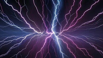 Lightning, electric thunderbolt strike background