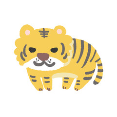 トラのかわいいイラスト素材