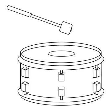 drum line vector illustration