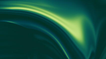 Northern lights Green background