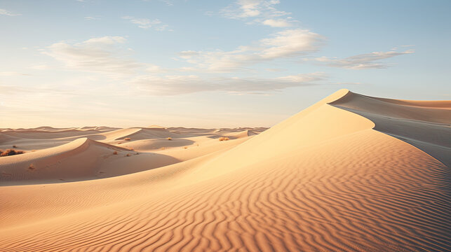 Sand dunes in the desert © AI Studio - R