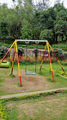 Fototapeta premium Kids play area from Bryant Park. One of the must visit place in Queen of Hills Kodaikanal.