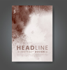 Cover template with watercolor background. Design for your cover, date, postcard, banner, logo.