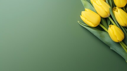 Tulips with copy space background