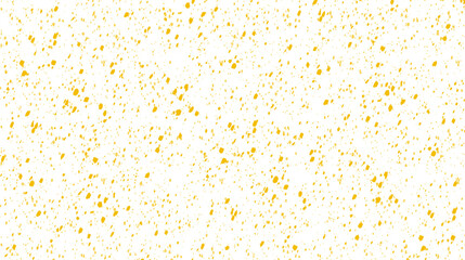 Yellow dots. Spots, specks, grains, confetti, snow, stars with transparent background. Yellow color grainy pattern texture.