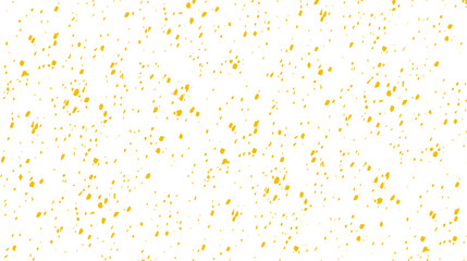 Yellow dots. Spots, specks, grains, confetti, snow, stars with transparent background. Yellow color grainy pattern texture.