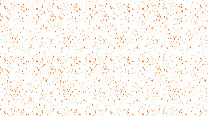 Orange dots. Spots, specks, grains, confetti, snow, stars with transparent background. Orange color grainy pattern texture.