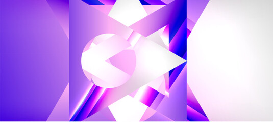 Triangle abstract background with shiny and glossy effects. Vector Illustration For Wallpaper, Banner, Background, Card, Book Illustration, landing page