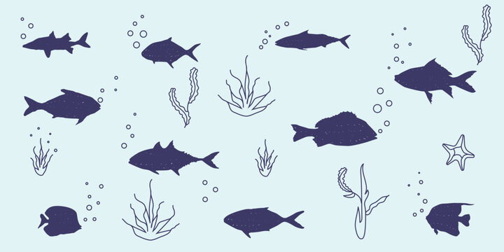 some animals in the sea such as fish species