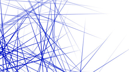 Obraz premium Blue lines. Messy white color lines print with transparent background. Messy stripes. Linear designs. Random lines. Random stripes pattern.