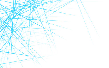 Sky blue lines. Messy sky blue color lines print with transparent background. Messy stripes. Linear designs. Random lines. Random stripes pattern.