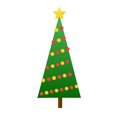 Christmas tree vector