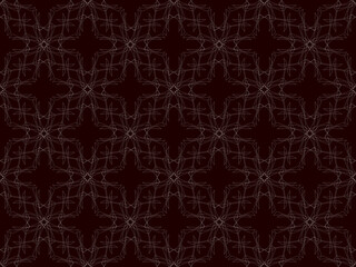 seamless pattern with red flowers