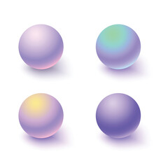 3D orb with transparent glares and highlights. Jewel gems. Vector