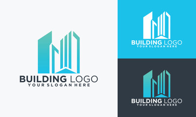 Fototapeta premium City Buildings Logo vector icon