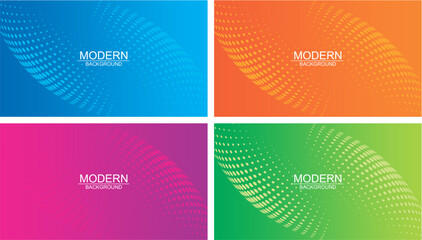 set of abstract backgrounds, banner, modern, simple