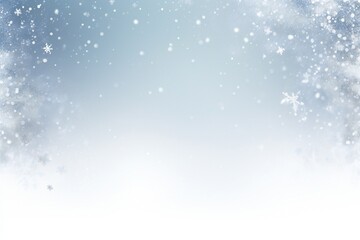 Fototapeta premium Christmas empty winter nature snow border Generative AI