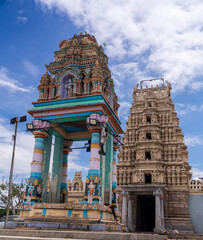 Hindu temple in Tirumakudal Narsipur, Karnataka. Gunja Shri Lakshmi Narasimhaswami Temple 