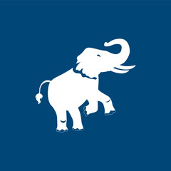Elephant logo design icon vector. Eps10 vector illustration.