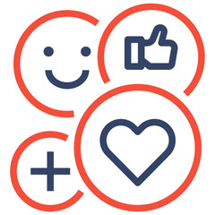 attitude color line style icon