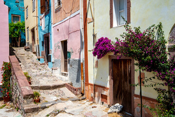 Pedestrian Street in Bosa - Sardinia - Italy